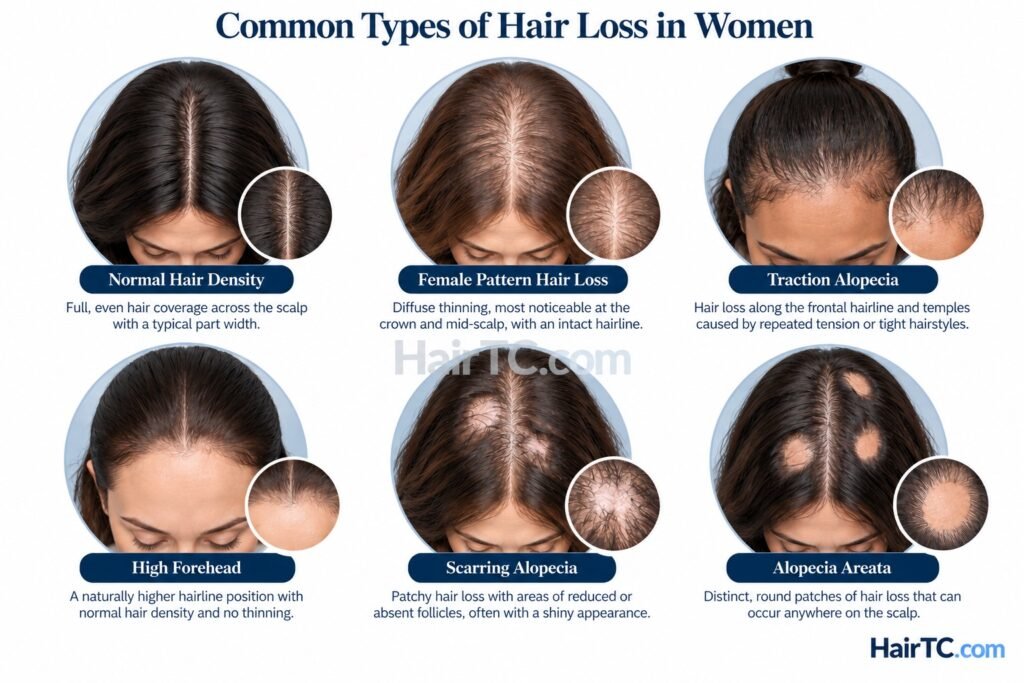 Common Types of Hair Loss in Women