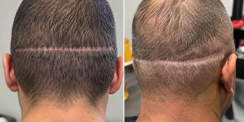 FUT Scar Comparison_ Subtle vs Visible