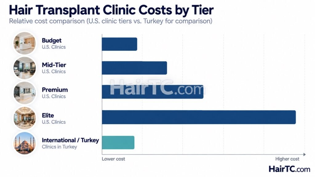 Hair Transplant Clinic Cost Tiers
