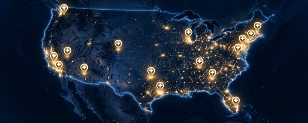 US Hair Transplant Clinics Map
