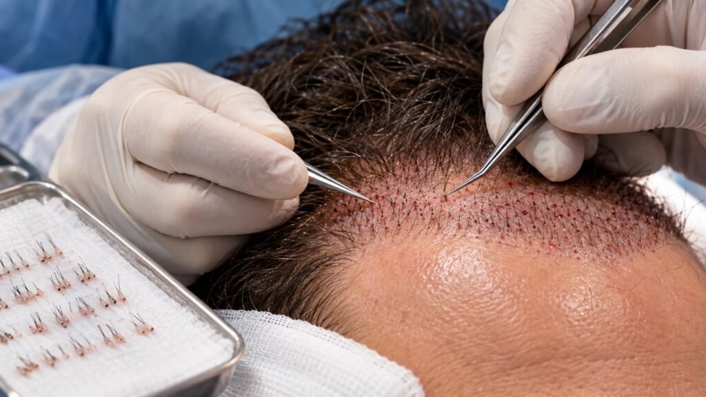 hair transplant implantation phase