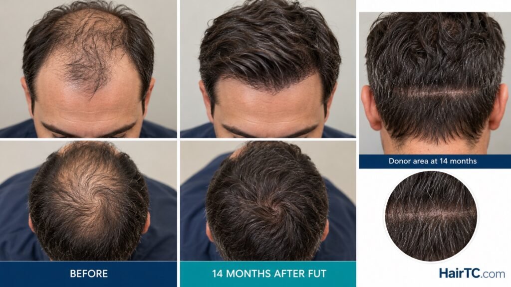 fut hair transplant results before after
