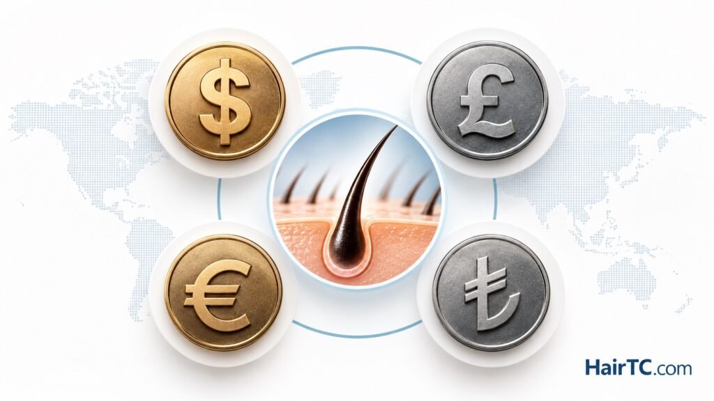 hair transplant cost in different currencies